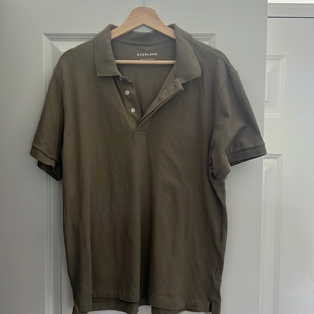 Green Everlane Polo
